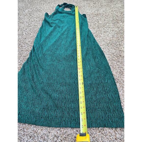 Maeve by Anthropologie Emerald Green Textured Halter Midi Dress Size M Cottage - Picture 9 of 9